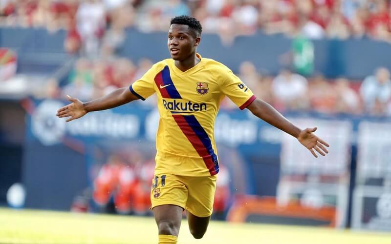 The only way the 17-year-old will be allowed to leave is if United pay his release clause of 170m euros (Ansu Fati) - Bóng Đá