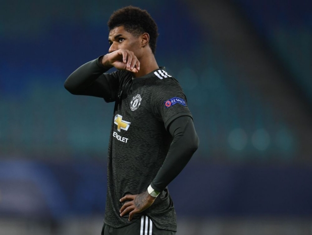 Rashford thể hiện quyết tâm cao độ.