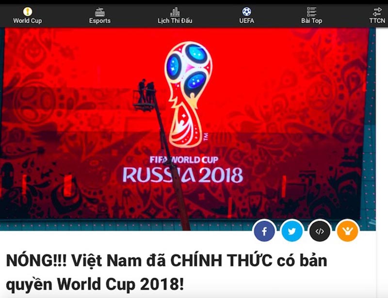 Loạn tin bản quyền World Cup 2018, dân mạng như... ngồi trên đống lửa - Bóng Đá