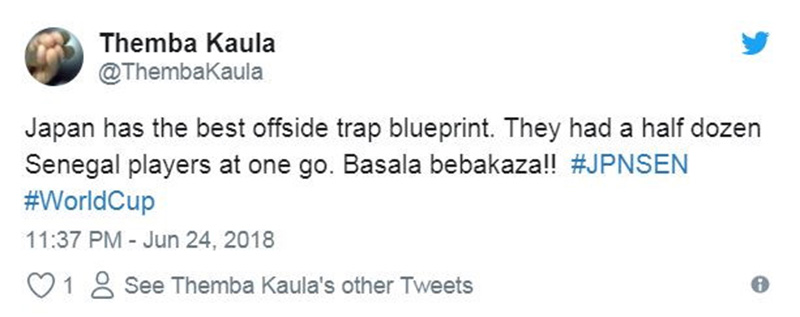 "Nhật đã tạo ra một tình huống bẫy việt vị tốt nhất có thể khiến nửa đội hình đối phương vị thổi phạt".