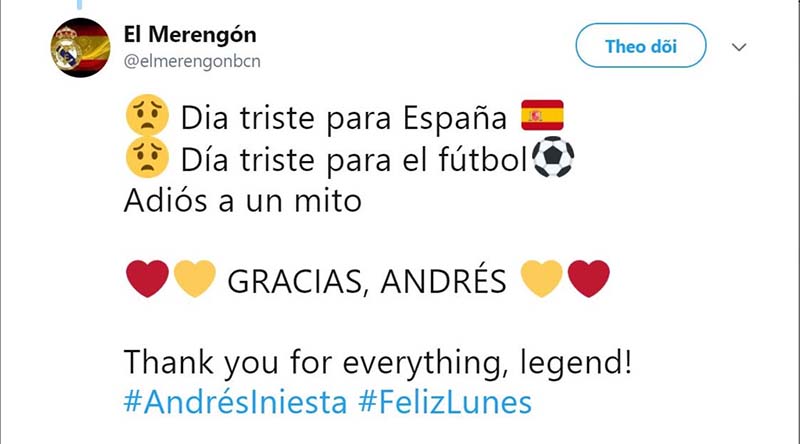 Andres Iniesta giã từ đội tuyển: Tạm biệt và cảm ơn huyền thoại - Bóng Đá