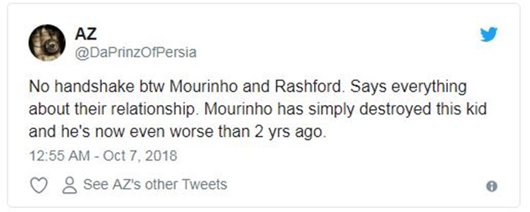 Jose Mourinho mất niềm tin vào Rashford, CĐV Man Utd nói gì? - Bóng Đá