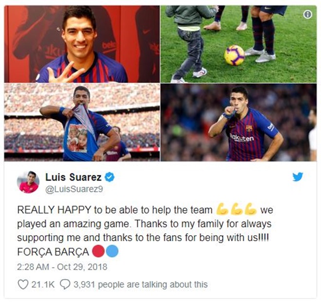 Barca đại thắng Real, Luis Suarez 