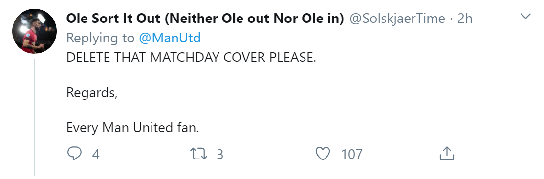 Xóa bức ảnh bìa đó đi. Thân ái, tất cả các fan Man Utd.