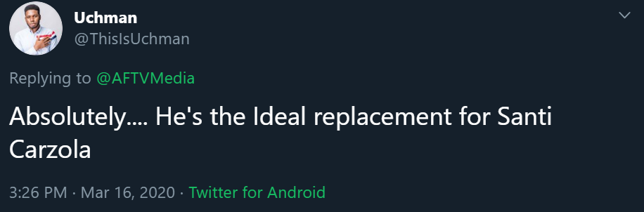 Rõ ràng là nên ký hợp đồng... Cậu ấy là sự thay thế lý tưởng cho Santi Cazorla.