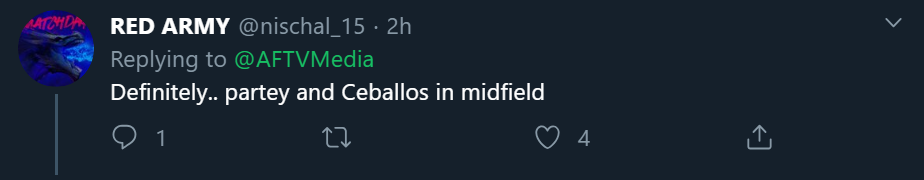 Hiển nhiên... hàng tiền vệ của Arsenal nên có Partey và Ceballos.