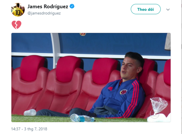 Đội nhà thất bại, James Rodriguez sụp đổ - Bóng Đá