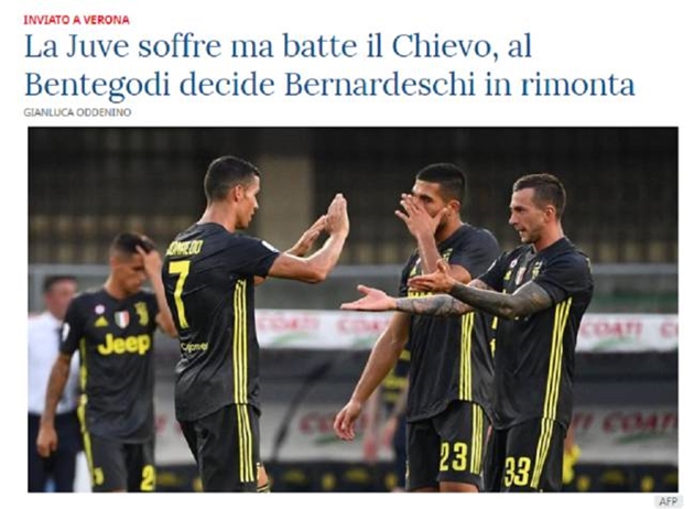 Báo chí Italia nhận xét gì về màn ra mắt Serie A của Ronaldo? - Bóng Đá