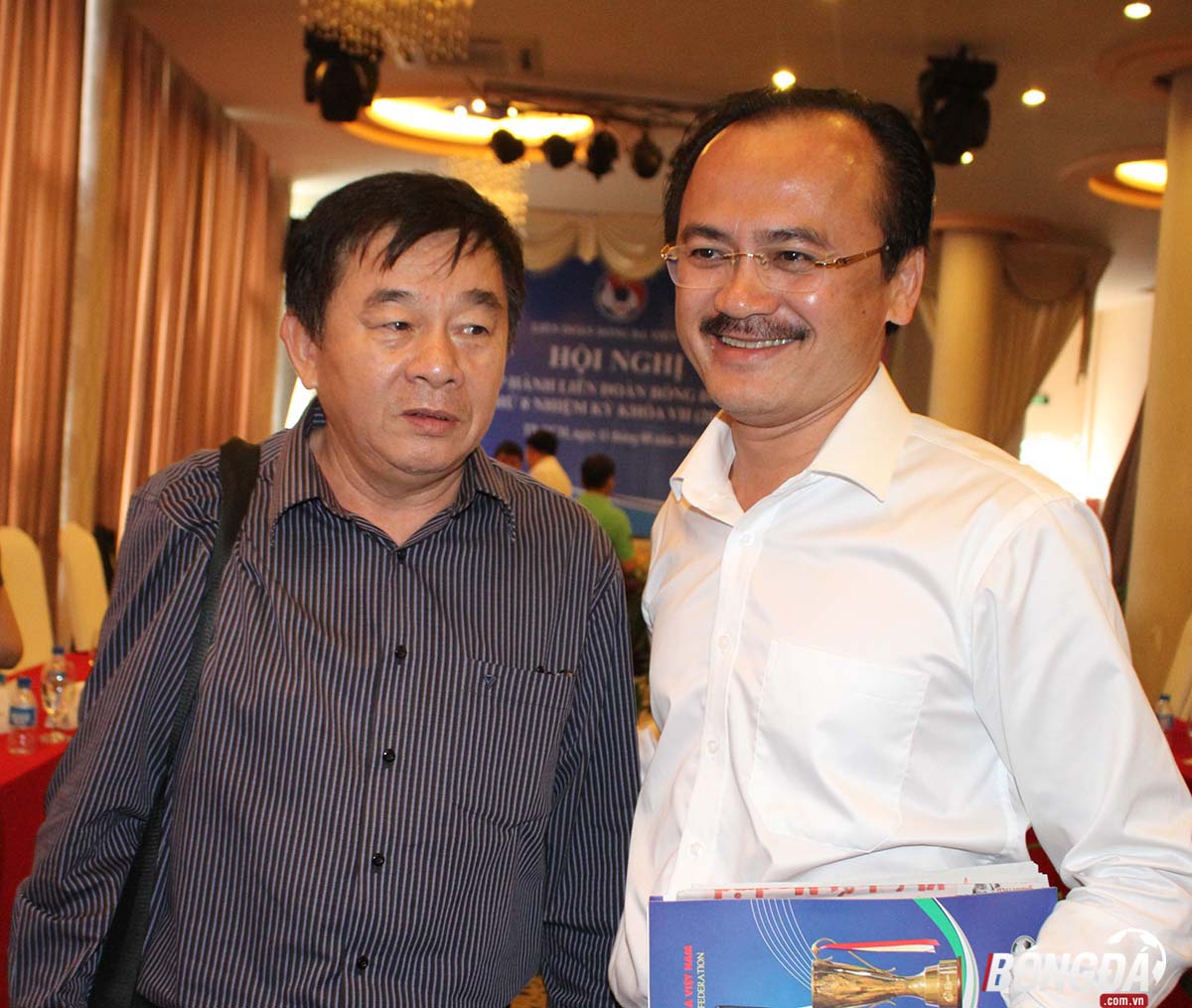 Trưởng ban trọng tài Nguyễn Văn Mùi vẫn được giữ lại sau buổi họp ngày 11/08. Ảnh: Đình Viên.