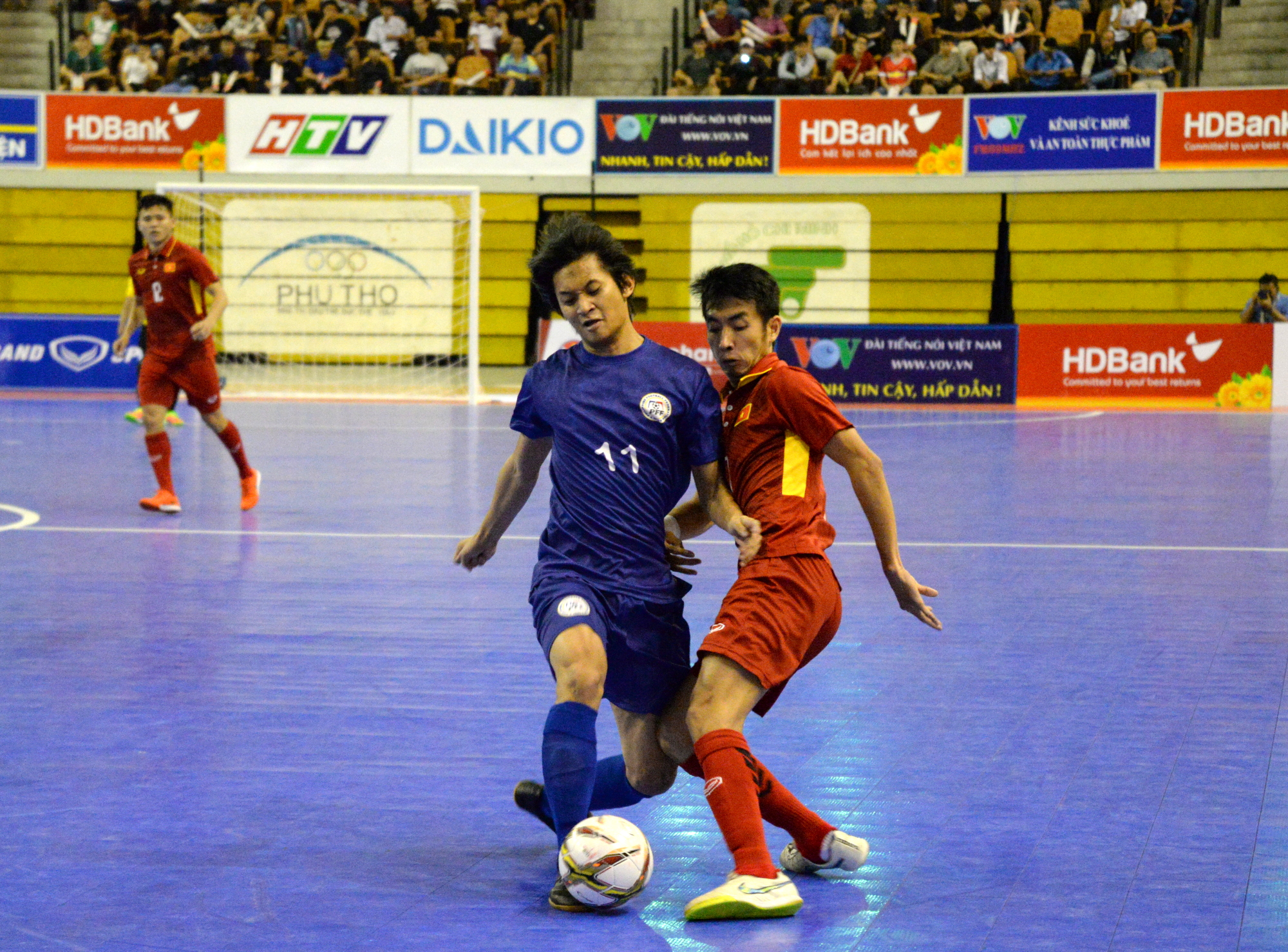 Futsal Việt Nam đã có chiến thắng thứ hai tại giiar futsal Đông Nam Á 2017.