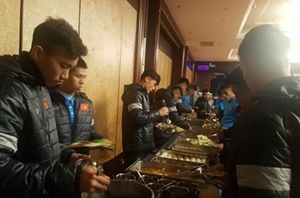 Khí hậu khắc nghiệt tại Trung Quốc ảnh hưởng rất nhiều đến U23 Việt Nam.