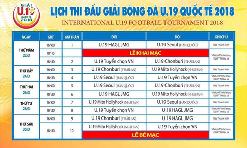 VCK U19 Quốc tế 2018: Hai đại diện Việt Nam đặt mục tiêu vô địch - Bóng Đá
