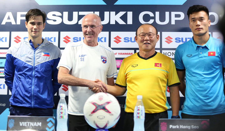 18h30 ngày 01/12, ĐT Philippines vs ĐT Việt Nam: Cuộc đấu trí của thầy Park và siêu HLV Sven-Goran Eriksson - Bóng Đá