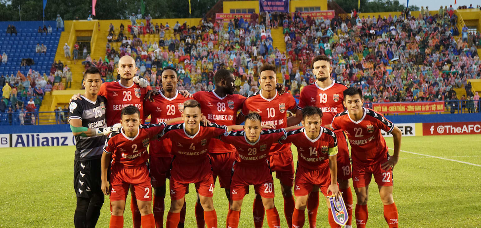 Becamex Bình Dương vẫn còn cơ hội lật ngược thế cờ trước Hà Nội FC. Ảnh AFC.