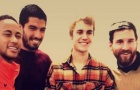 Justin Bieber bất ngờ xuất hiện trong buổi tập của Barcelona