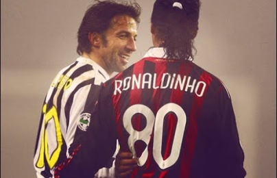  Ronaldinho lập cú đúp vào lưới Juventus 