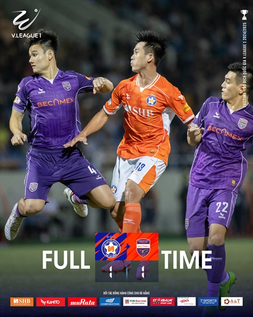 Trận đấu khép lại với tỉ số hòa 1-1.