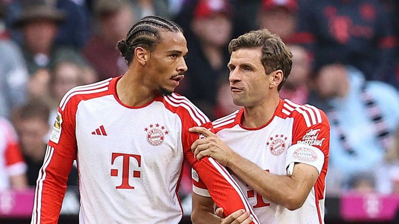 Tương lai bất định của Thomas Muller và Leroy Sane tại Bayern Munich khi hợp đồng sắp đáo hạn