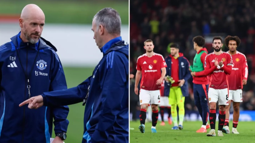 Hake và Ten Hag khi còn ở Man United.