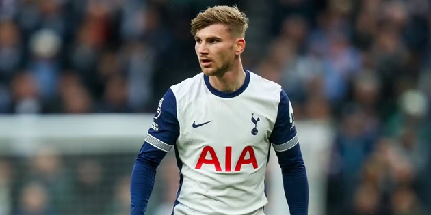 Werner gây thất vọng lớn ở Tottenham.