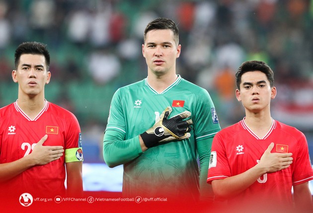ĐT Việt Nam toàn thua khi Nguyễn Filip bắt chính. Ảnh: VFF.