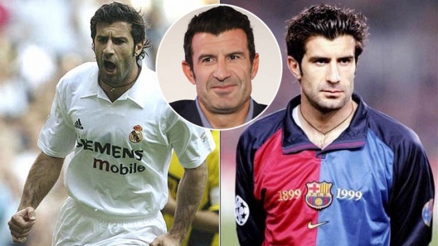 Figo rất dũng cảm khi chuyển từ Barca sang Real năm 2000.