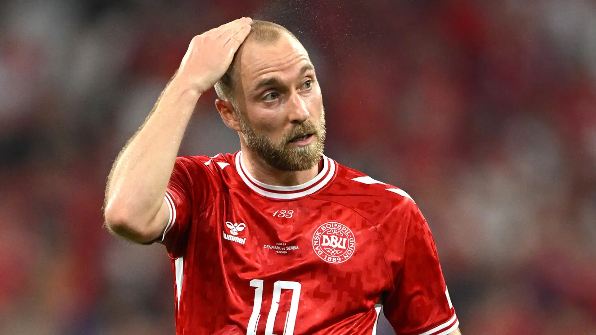 Eriksen có thể vắng mặt trước Đức.