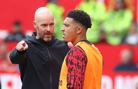 Sancho và Ten Hag đã có những mâu thuẫn lớn.