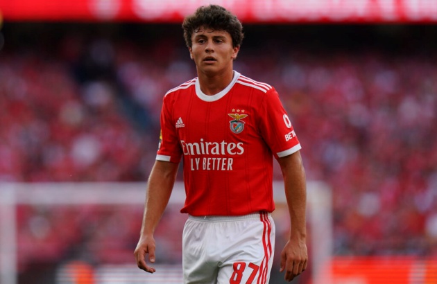 Joao Neves trong màu áo Benfica.