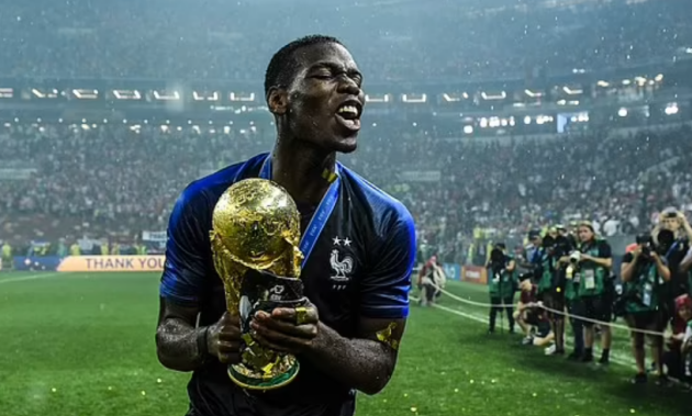 Pogba xuất hiện ở trận Pháp vs Bỉ.