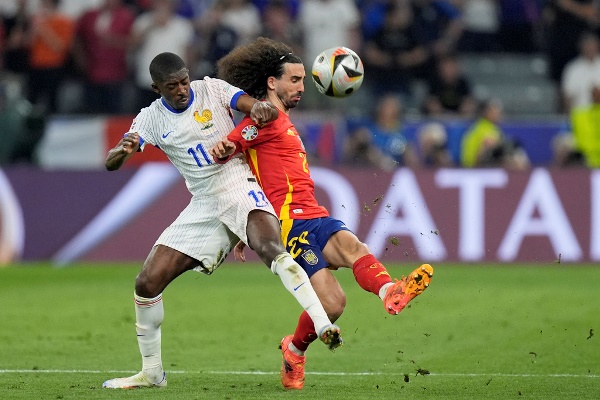 Dembele chơi kém trước Tây Ban Nha.
