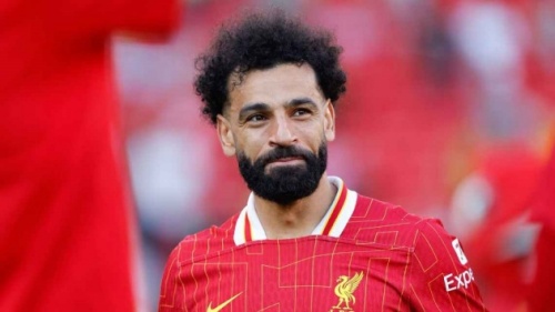 Salah trong màu áo Liverpool.