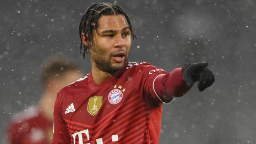Gnabry trong màu áo Bayern.