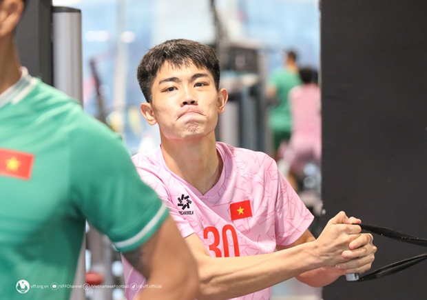 Đình Bắc trong màu áo tuyển Việt Nam. Ảnh: VFF.