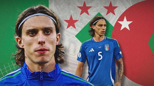 Riccardo Calafiori gây ấn tượng trong màu áo Italia và Bologna.