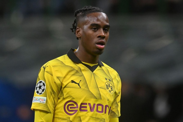 Bynoe-Gittens trong màu áo Dortmund.