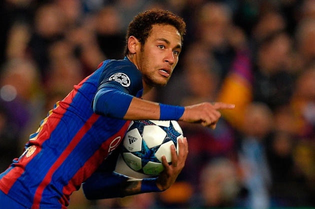 Neymar khi còn chơi cho Barca.