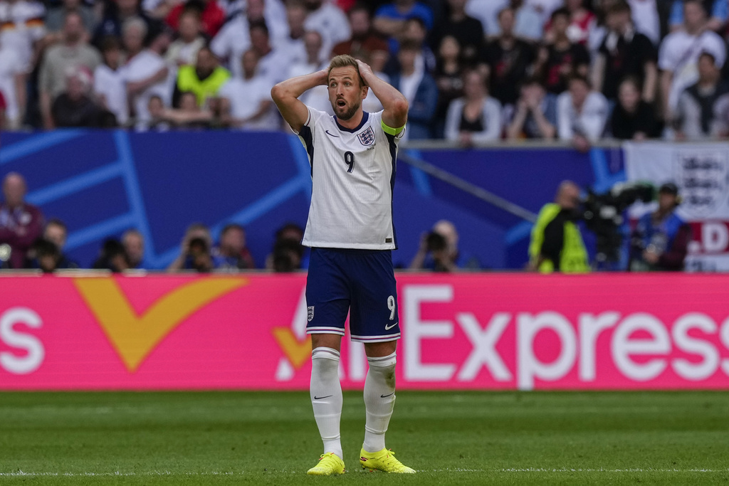 Harry Kane đang chơi có phần dưới sức tại EURO năm nay.