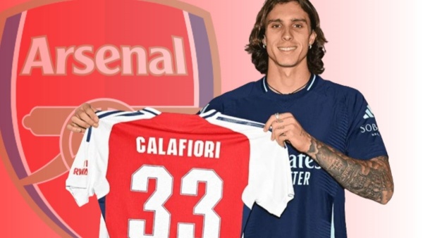 Hàng thủ Arsenal chật chội khi có thêm Calafiori.