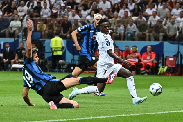 Atalanta thua Real Madrid ở Siêu Cup châu Âu.
