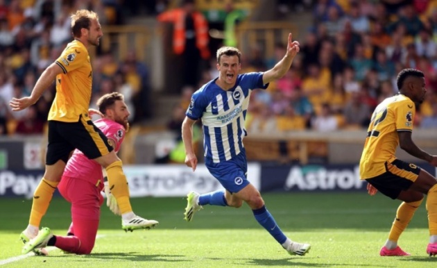 Tiền đạo Solly March của Brighton.