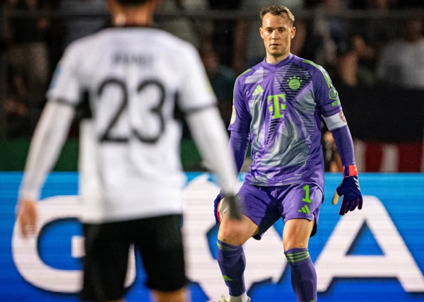 Manuel Neuer - 7.3 điểm. Thủ môn người Đức không đối mặt quá nhiều sức ép khi hàng công SSV Ulm chơi nhạt nhòa. Theo thống kê từ Sofascore, Neuer có 1 lần cứu thua, 75 lần chạm bóng cả trận.