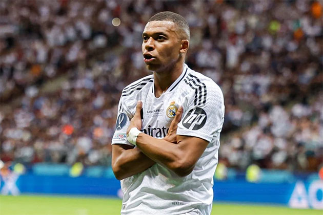 Mbappe có màn ra mắt ấn tượng trong màu áo Real Madrid.