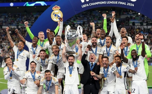 Real vô địch Champions League ở mùa giải vừa qua.