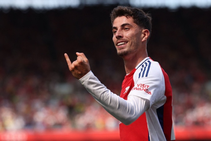 Trước Wolves, Havertz thắng 7 lần tranh chấp tay đôi, tung ra 5 cú sút, 4 lần rê bóng, tạo ra 2 cơ hội.