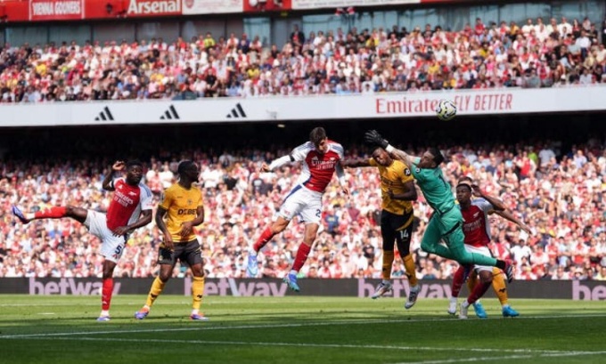 Havertz là người ghi bàn cuối cùng cho Arsenal ở Premier League mùa trước, và giờ anh mở tài khoản cho đội bóng ở mùa giải này.