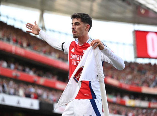 Kai Havertz vẫn lĩnh xướng hàng công Arsenal.