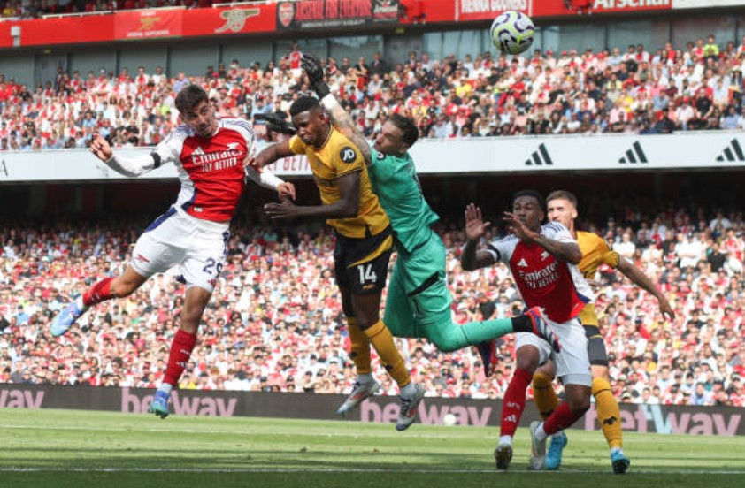 Havertz ghi bàn thắng đầu tiên cho Arsenal ở mùa giải mới.