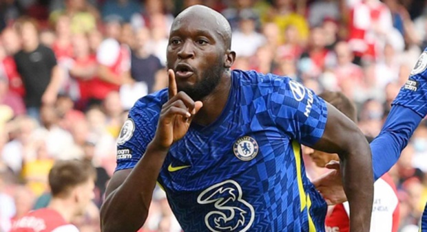 Lukaku trong màu áo Chelsea.
