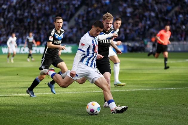 Maza là cầu thủ có tiềm năng lớn của Hertha BSC. Ảnh: Neunzigplus